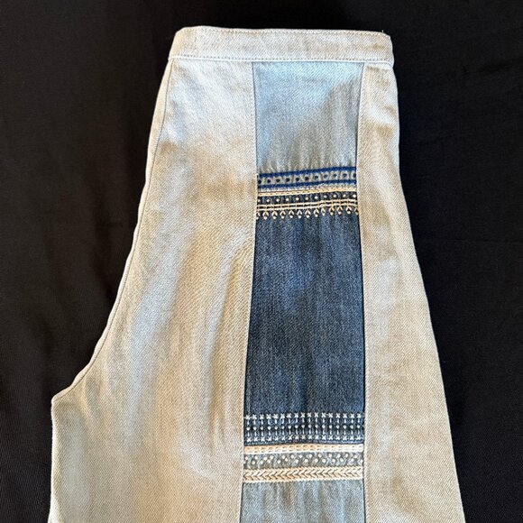 Free People Willa Pieced Wide-Leg Jeans Sz 27 - Picture 8 of 17